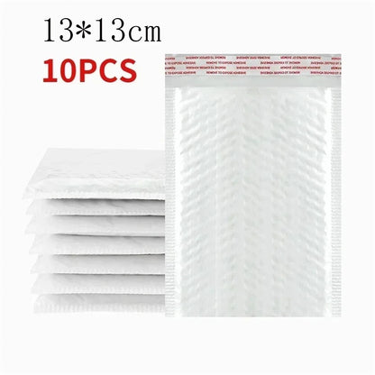 10-50Pcs Bubble Envelopes White Foam Shipping Bags Poly Bubble Mailers Pad Self Seal Packing Bags for Magazine 11cm 15cm 23cm