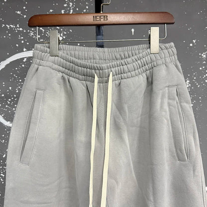 IEFB Washed Male Set Sweatshirt Sweatpants Splash-ink White Spray Dye Velvet Hoodies Autumn Spring New Trendy Male Wear 9W125