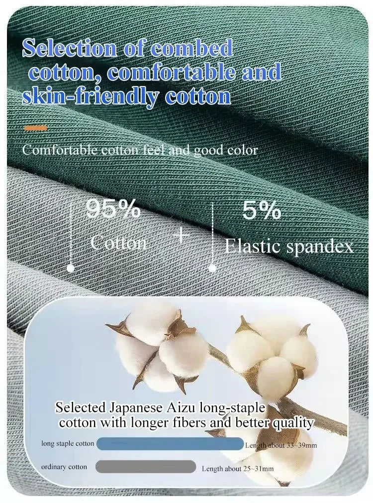 Men’s Boxer Shorts Non-Marking Mid Waist Anion Technology Comfort Underwear Breathable Massage Design Black Men’s Underpants