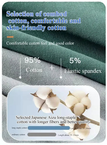 Men’s Boxer Shorts Non-Marking Mid Waist Anion Technology Comfort Underwear Breathable Massage Design Black Men’s Underpants