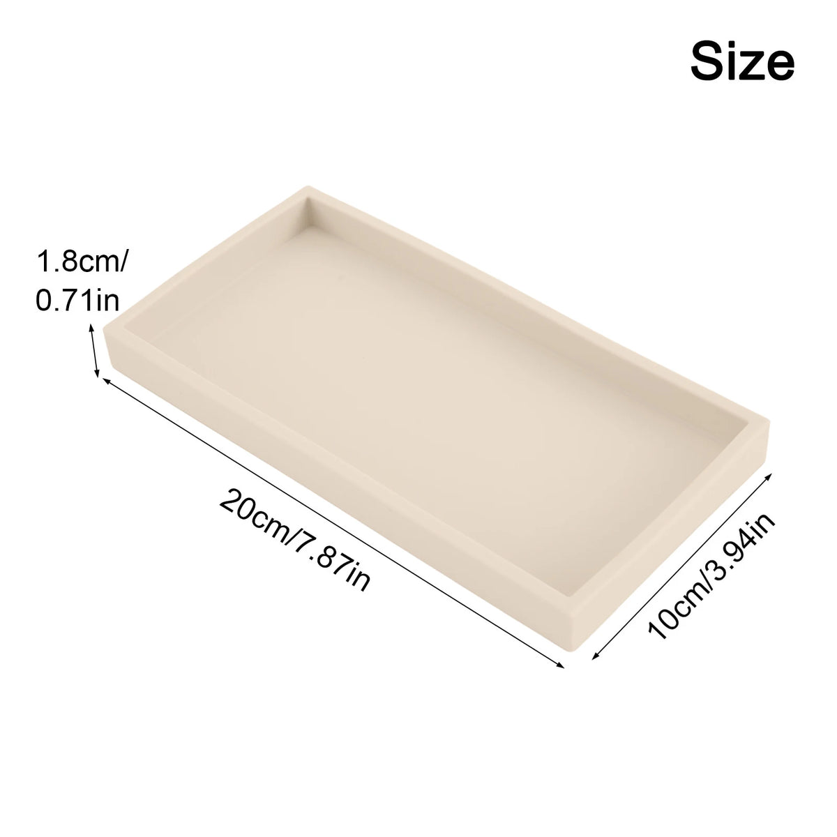 Bathroom Counter Tray Silicone Bathroom Vanity Tray Soap Dispenser Tray Countertop Storage For Dressing Tables