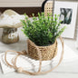 XIYA FLOWER Green Artificial Plants Eucalyptus Grass Woven Rosemary Potted Plants Grass Mound 40cm PE Material Home Decoration