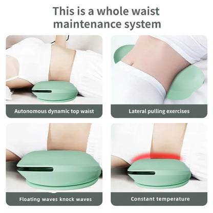 New Upgrade Air-Lip Stretch Low Frequency Thermal Vibration Waist Massage Heeling Spot Left and Right Swing + Up and Down Tracti