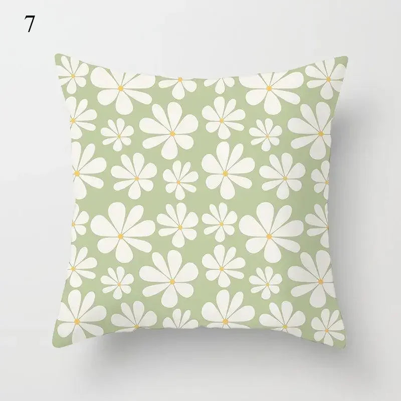 Mint Green Pillowcase Geometric Print Cushion Cover Sofa  Decorative throw pillow cushion covers40x40cm 50x50 45x45