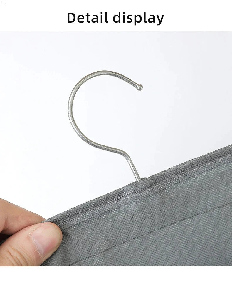 Double Sides Underwear Storage Hanging Bag Dormitory Home Wardrobe Hanging Wall Foldable Bag Underpants Socks Organizer