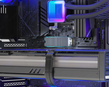 RAGEER M.2 SSD Cooler, Heavy Duty Aluminum Convection Heat Sink, NVME NGFF Cooler, Passive Heat Sink with 38 Fins - FrostBlade 1