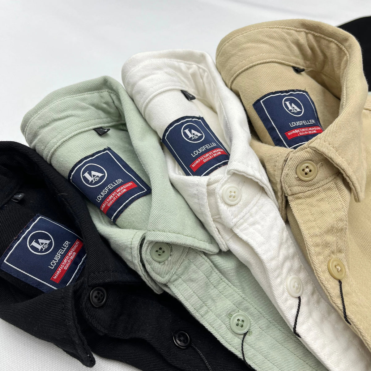 Autumn New Japanese Retro Heavyweight Twill Long-Sleeve Turn-down Collar 100% Cotton Shirt Men's Fashion Washed Casual Blouses