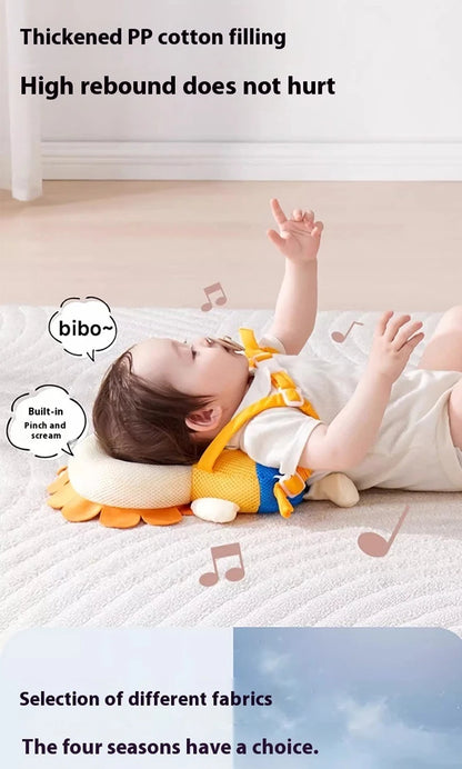AIBEDILA Toddler Baby Head Protector Newborn Headrest Security Pillows Backpack Cartoon Kids Safe Learn to Walk Support Cushion