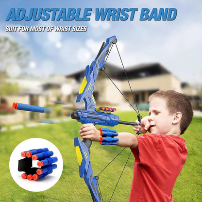 Softbow Archery Set Sports Wristband Target Equipment for Shooting Toy for Summer Outdoor Play Birthday Holiday Gift