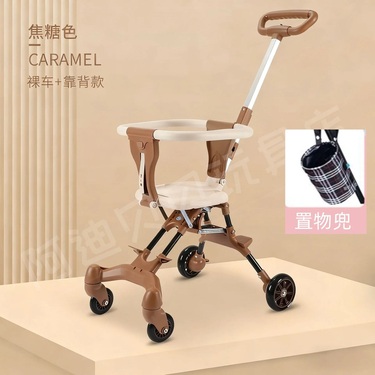 Easy Assembly DIY Pet Stroller Portable Foldable Cart Breathable Travel Carrier for Small Breed Dogs Cats Outdoor Walking