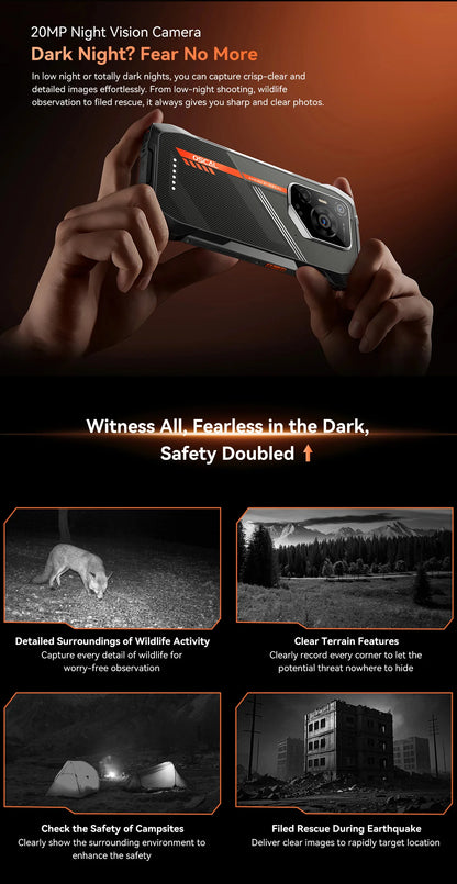 Blackview OSCAL PILOT 3 5G Mobile Phones AI Rugged Smartphone MTK 6300, 6.78' 2.4K Display 120Hz, 12GB 256GB, 7500mAh Phones