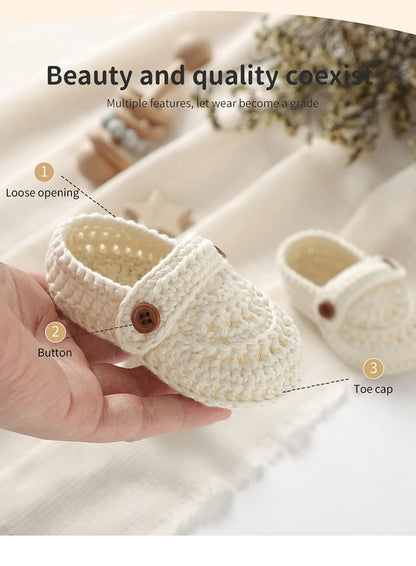 Baby Shoes Cotton Knit Newborn Girls Boy Footwear 0-18M Fashion Solid Shallow Infant Children Clothing Accessories Bedding Boots