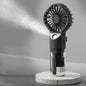 Portable Humidifier Fan Mini Handheld Mist Fan Portable USB Rechargeable Handheld Fan with Humidifier Mini Water Spray Hand Fan