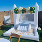 Oxford Jumping Bouncy Castle Bouncer for Wedding Party with Carrying Bag Repair kit Inflatable White Bounce House Professional