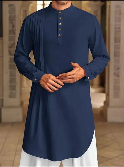 Men Long Robe Dishdasha Jubba Thobe Eid Muslim Kimono Modest Islamic Dubai Saudi Abayas Prayer Kaftan Ramadan Morocco Abaya