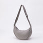 Nylon fabric zipper crossbody bag for men and women, crescent-shaped dumpling bag under the armpits, large capacity