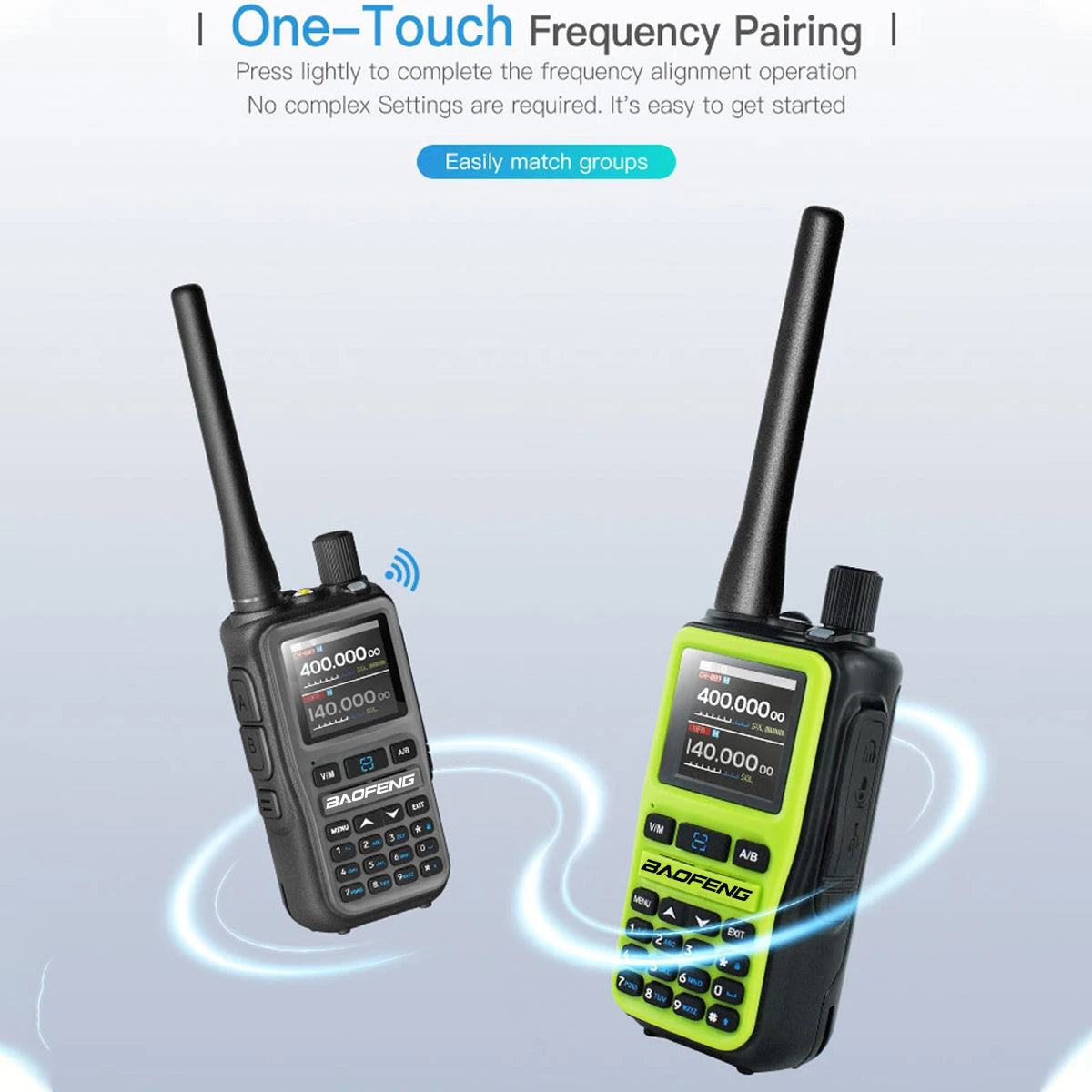BAOFENG UV-5R Mini Walkie Talkie Multi Band Bluetooth Programming Wireless Copy Frequency 999CH Type-C Long Range Two Way Radio