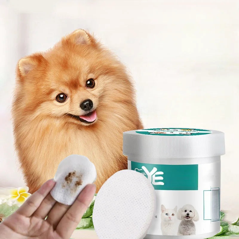 New Pet Eye Wipes Cats And Dogs Tearmark Wet Wipes Cats And Dogs Universal No Irritation Cleaning Products 130 Canned 2027