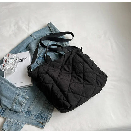 Large Capacity Mommy Bag for Women Totes Baby Diaper Nappy Bags Shoulder Cotton Ladies Maternity Shopping Bags