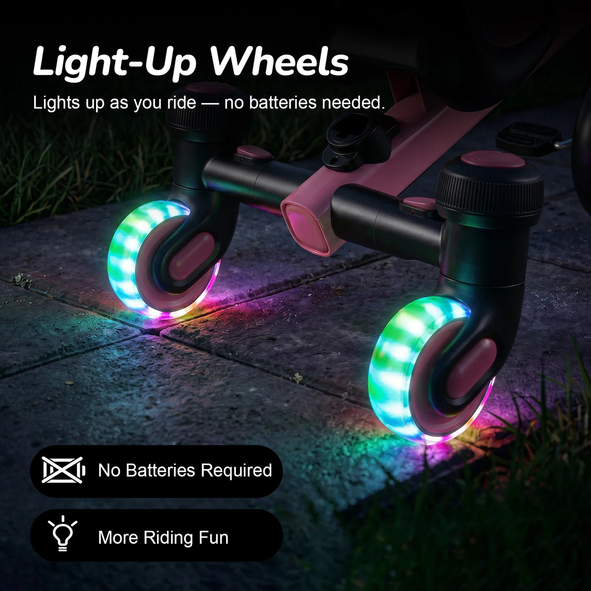 3-IN-1 Drift Trike Toddler Tricycle For 1.5-5 Years Old 360° Spin Light Up Wheels Adjustable Seat 3 Ride Modes Strong Frame Easy Assembly Toddler Bike For Boys And Girls