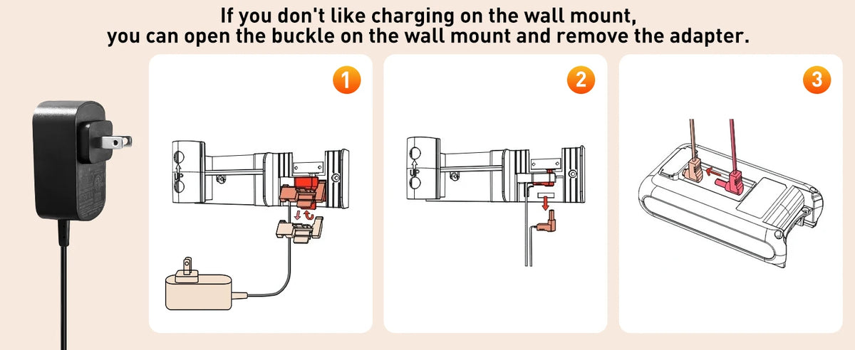 Cordless Vacuum Cleaner, 55Kpa/55Mins Vacuum Cleaners for Home, Anti-tangle Stick Vacuum with Self-Standing, Wall Mount Charging