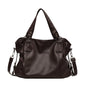 Women's Large Capacity Shoulder Casual Tote Bag Laptop Roomy Handbag Soft Leather Crossbody Business Black Big Bag A4 Sac A Main