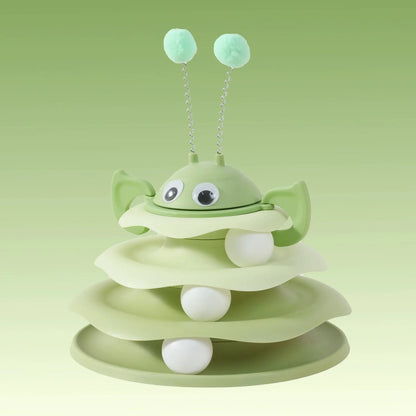 Popular Turntable Toys Cat Toys Little Bee Tumbler Cat Teasing Artifact Turntable