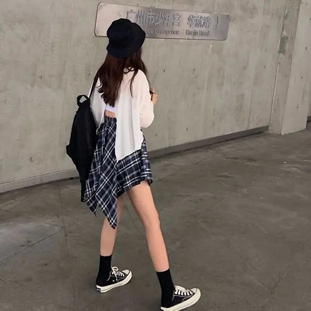 JK Women Black White Knee High Lolita Socks Lady Girls Over Knee Cute Long Sock Thin Breathable Solid Color Stockings For Women