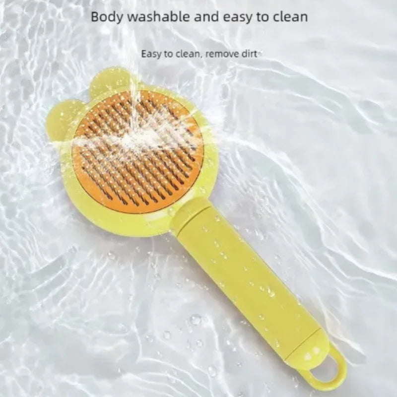 Self-Cleaning One-Button Dog Comb Pet Hair Remover Cat Brush Massage Grooming Combs for Dogs And Pets
