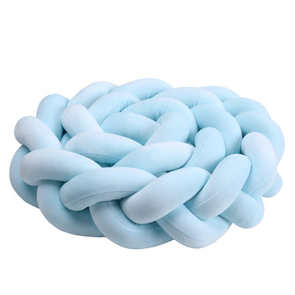 1-4M Baby Bumper Bed Braid Knot Pillow Cushion Bumper for Infant Crib Protector Cot Bumper Room Decor Crib Bedding Braid Set