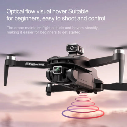V168 MAX GPS Drone Professional 4K Dual Camera Brushless Obstacle Avoidance Security Drones with Large Screen Control Quadcopter