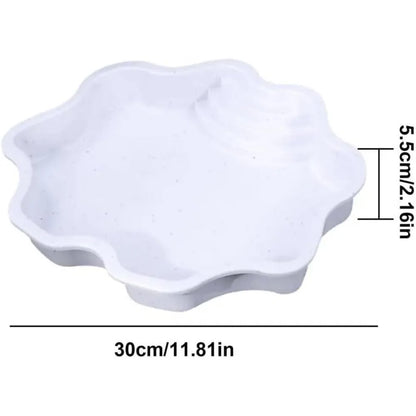 Turtle Bathing Pool, Reptile Feeding Dish Water Pot, Landscape Fish Tank Decoration,Turtle Bath Pool for Aquatic Climbing Pet