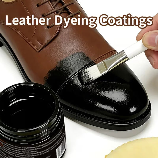 Leather Recoloring Balm, Brown Leather Dye for Shoes, Furniture & Bags（30g）