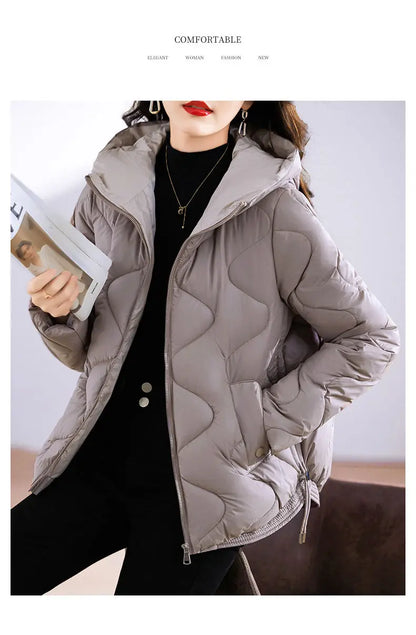 Hooded Parkas Women Winter 4XL Korean Fashion All-match Coats Thicken Keep Warm Streetwear Cold Wear Casual Female Outwear Ins
