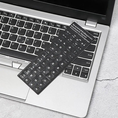 Non-slip English Arabic Keyboard Stickers Wear-resistant Laptop Keyboard Stickers Russian Letter Deutsch Spanish Alphabet Layout