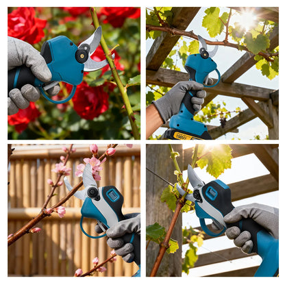 Gisam 1000W 40mm Electric Pruning Shears Brushless Cordless Pruner Shear Garden Tree Branches Cutter For Makita 18V Battery Pins