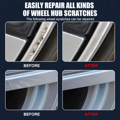 1 Piece 100g Wheel Scratch Repair Wax - Car Tire Detail Treatment and Deep Care Wheel Hub Scratch Repair Polishing Remove Wheel Scratch Wax