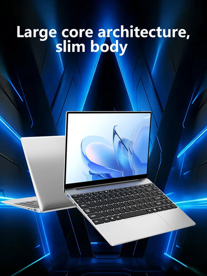 LENO Laptop 14.1" Windows 11 16GB RAM 2TB SSD Intel N3700 Ultra Slim Notebook Gamer 1080P  Display Office Study Computer PC