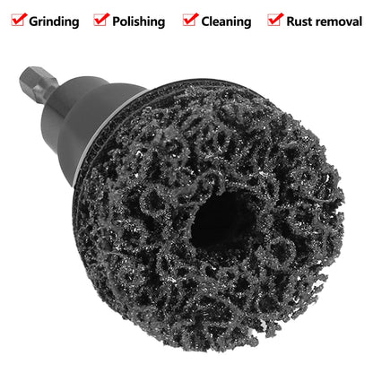Professional Auto Wheel Hub Brush And Grinder Tool Kit - Brake Dust&Rust Removal Wheel Polishing Cleaner Set for Hub Maintenance