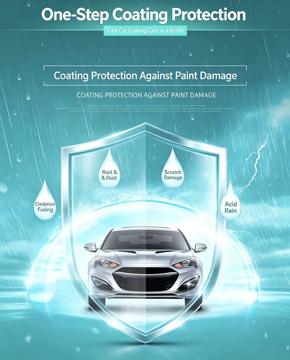 This 500ml large-capacity nano-ceramic paint coating protective liquid is suitable for DIY paint repair, anti-oxidation, anti-fading, hydrophobic, and anti-fouling applications. One bottle can be used on multiple car models a