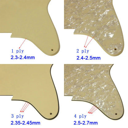 Fei Man Custom Guitar Parts - For MIJ Japan YAMAHA PACIFICA 112V Electric Guitar Pickguard Scratch Plate