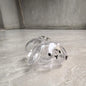 **Cartoon Pet Hair Memorial Transparent Storage Box Keyring Cute Animal Rabbit Fur Organizer Keychain Bag Pendant Pet Souvenirs