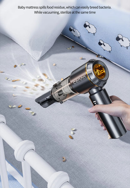 CENRR Mini Car Vacuum Cleaner Cordless Powerful Wireless Car Cleaner HandHeld Portable Vacuum Cleaner Cleaning Machine