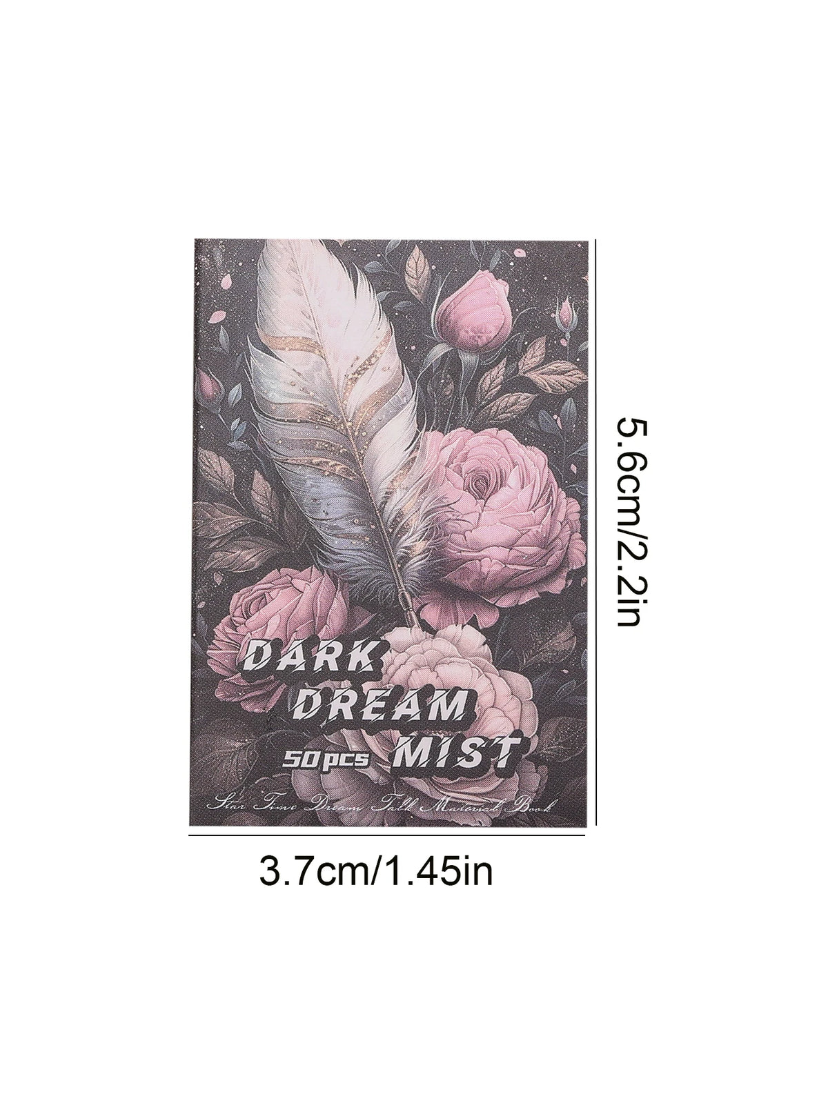 50 Sheets Per Book of Exquisite Illustration Materials Book, Various Themes Patterns, DIY Scrapbook Planner Decoration Supplies