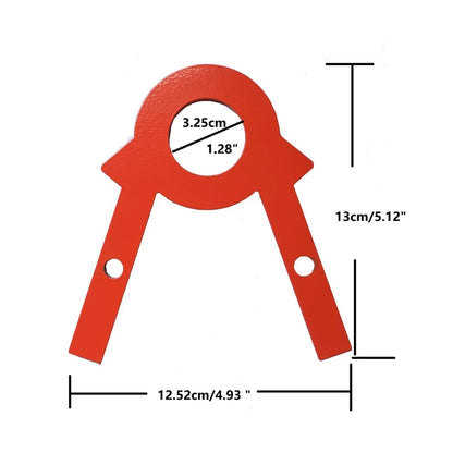 10mm thickness orange panda-shaped AR500 steel shooting practice target plate, suitable for live ammunition, strong and durable.