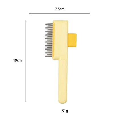 Self-Cleaning One-Button Dog Comb Pet Hair Remover Cat Brush Massage Grooming Combs for Dogs And Pets