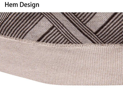 New Sweater Men Casual Knitted Pullover Solid Color Warm Regular Fit Round Neck Sweater Pullovers Mens Sweatwear