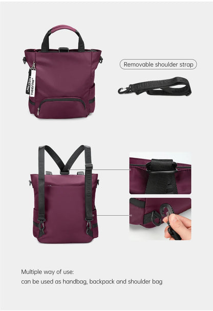 Tigernu New 3 In1 Tote Bag With Zipper For Women Casual School Backpacks Fashion Female Shoulder Bag Light Weight Girls Handbags