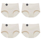 Falllsweet 4Pcs/Set Seamless Silk Briefs For Women Mulberry Silk Panties Comfortable Underpants Soft Lightweight Underwear M-2XL