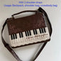 New Vintage Piano Shoulder Bag Womens Brown Crossbody Bag Y2k Girls Transparent Ita Bag Personalized Backpack Aesthetic Handbags